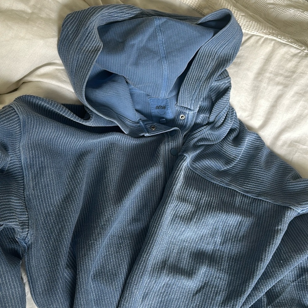 aerie blue hoodie